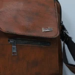 کیف دوشی مردانه چرم قهوه ای BOSS کد 18 - Image 3