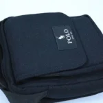 کیف دوشی یکطرفه کتان مشکی polo - Image 4