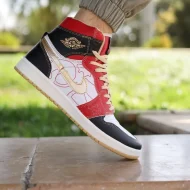 کتونی مردانه نایک ایر جردن 1 مشکی قرمز Air Jordan