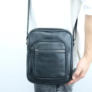 کیف دوشی مردانه یکطرفه چرم مدل ماسیمادوتی
