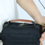 کیف دوشی یکطرفه مردانه کتان کلاسیک دو تیکه - Image 4
