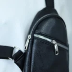 کیف بادی بگ مینی کیوت مدل ساده چرم مشکی - Image 2